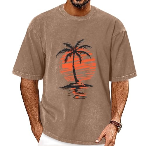 Men's Vintage Washed Oversized T-Shirt: $14.99