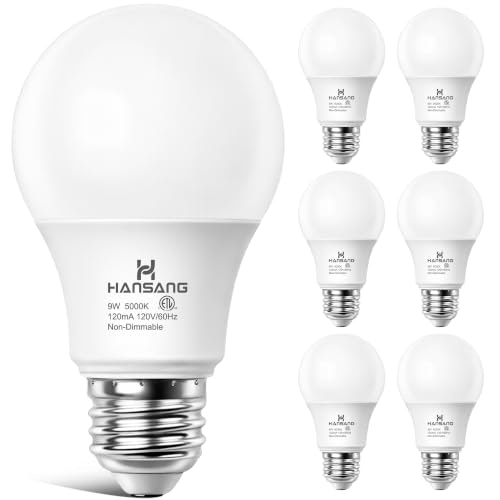 Hansang A19 60W Equivalent 5000K LED Light Bulb: $8.98 Hansang A19 60W Equivalent 5000K LED Light Bulb: $8.98
