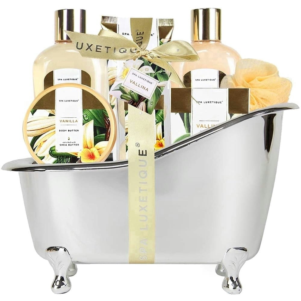 Spa Luxetique 9-Piece Vanilla Bath and Body Gift Set: $22.99
