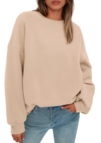 Prettygarden Women's Oversized Crewneck Sweatshirt: $25.48