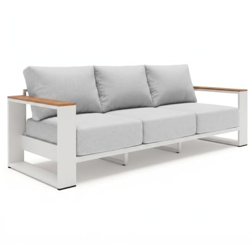 ComfCove Oversized Aluminum 3-Seat Outdoor Sofa: $594.99