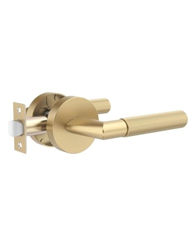 Zylaria Brushed Gold Passage Interior Door Handle: $28.04 Zylaria Brushed Gold Passage Interior Door Handle: $28.04