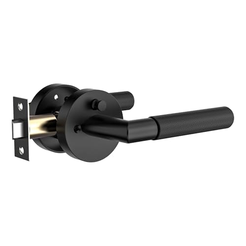 Zylaria Matte Black Knurled Interior Privacy Door Handle: $28.04 Zylaria Matte Black Knurled Interior Privacy Door Handle: $28.04