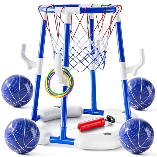 2-in-1 Pool Basketball Hoop and Ring Toss Game Set: $30.39 2-in-1 Pool Basketball Hoop and Ring Toss Game Set: $30.39