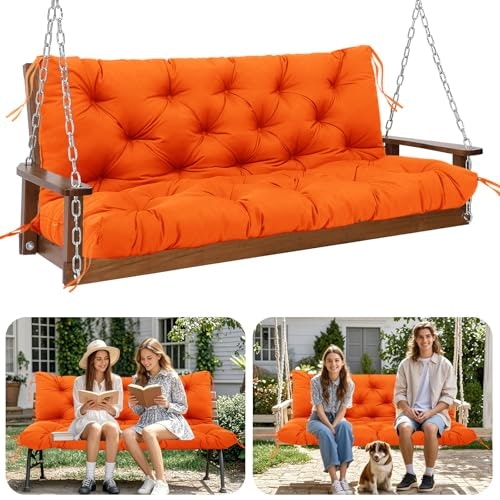 Hzmgpcm 5-inch Thick Waterproof 3-Seat Porch Swing Cushion: $26.80 Hzmgpcm 5-inch Thick Waterproof 3-Seat Porch Swing Cushion: $26.80