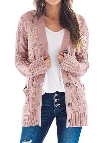 Prettygarden Women's Cable Knit Cardigan Sweater: $31.43