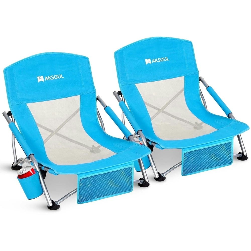 Runacc Foldable Low Back Beach Chair 2-Pack: $58.69 Runacc Foldable Low Back Beach Chair 2-Pack: $58.69