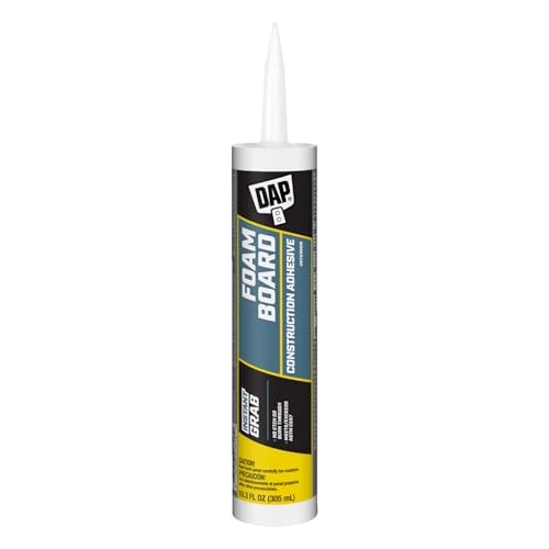 DAP Foamboard Construction Adhesive 10.3-oz.: $5.59 DAP Foamboard Construction Adhesive 10.3-oz.: $5.59