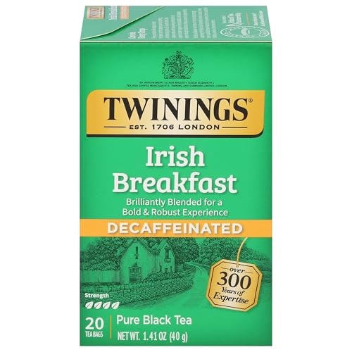 Twinings Decaffeinated Irish Breakfast Black Tea 20-Count: $3.51 Twinings Decaffeinated Irish Breakfast Black Tea 20-Count: $3.51