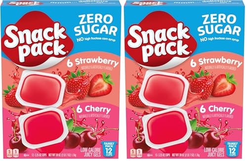 Snack Pack Zero Sugar Strawberry and Cherry Gel Cups 24-Count: $7.24 Snack Pack Zero Sugar Strawberry and Cherry Gel Cups 24-Count: $7.24
