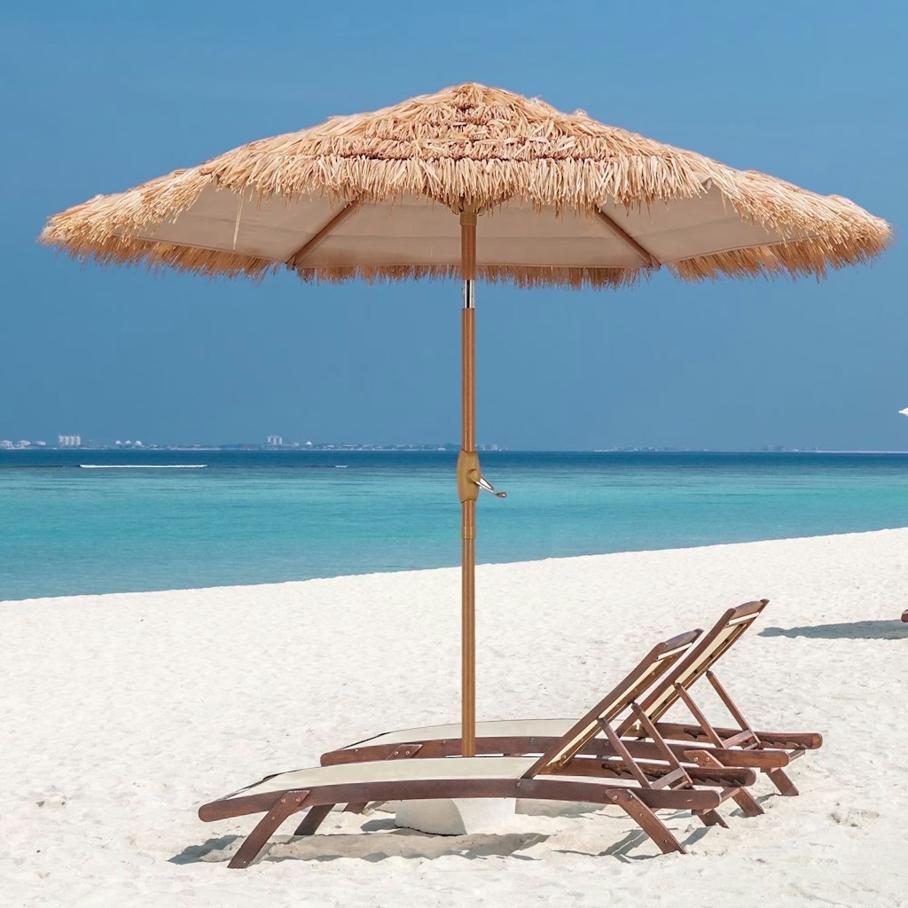 Ainfox 7.5-Foot Thatched Tiki Patio Umbrella: $35 Ainfox 7.5-Foot Thatched Tiki Patio Umbrella: $35
