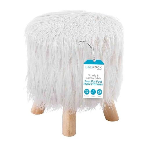 Birdrock Home Faux Fur Ottoman: $34.38 Birdrock Home Faux Fur Ottoman: $34.38