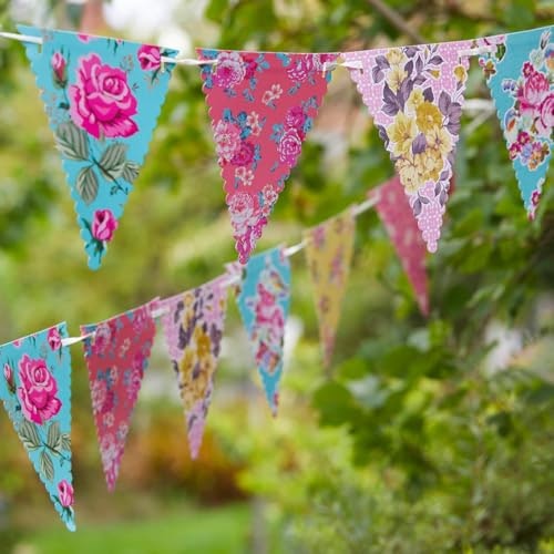 Talking Tables 13-Foot Vintage Floral Paper Bunting: $5.40 Talking Tables 13-Foot Vintage Floral Paper Bunting: $5.40