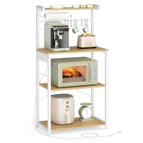 Vasagle 4-Tier 23.6-Inch Kitchen Baker's Rack with Power Outlet: $44.19