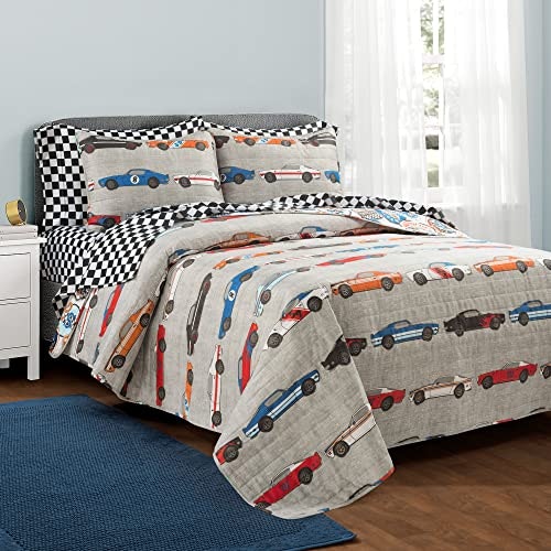 Lush Decor Race Car Kids' 7-Piece Full/Queen Quilt Bed Set: $102.60 Lush Decor Race Car Kids' 7-Piece Full/Queen Quilt Bed Set: $102.60
