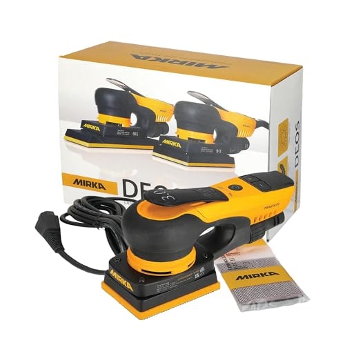 Mirka DEOS 3x4-Inch 3mm Orbit Electric Handheld Sheet Sander: $493.60 Mirka DEOS 3x4-Inch 3mm Orbit Electric Handheld Sheet Sander: $493.60