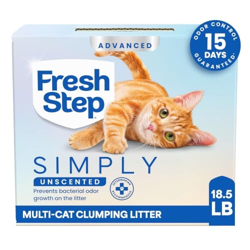 Fresh Step Advanced Simply Unscented Multi-Cat Clumping Cat Litter 18.5-lb: $10.96