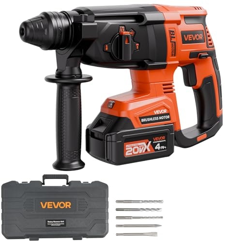 Vevor 1-Inch 20V Cordless SDS-Plus Rotary Hammer Drill: $68.17