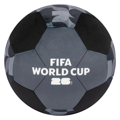 Jazwares FIFA World Cup 2026 9" Black Plush Soccer Ball Toy for $3 + free shipping w/ Prime
