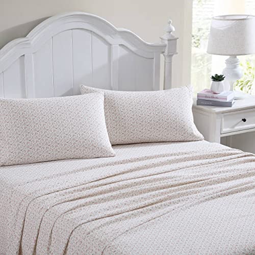 Laura Ashley Queen Flannel Sheet Set: $41.99