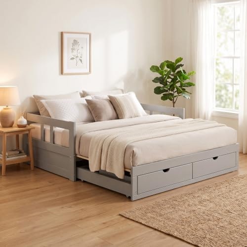 Alaterre Twin to King Extendable Daybed with Trundle: $299.44 Alaterre Twin to King Extendable Daybed with Trundle: $299.44