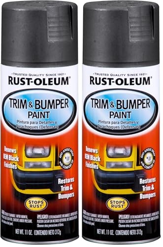 Rust-Oleum Automotive Trim and Bumper Spray 11-Ounce Can 2-Pack: $14.38