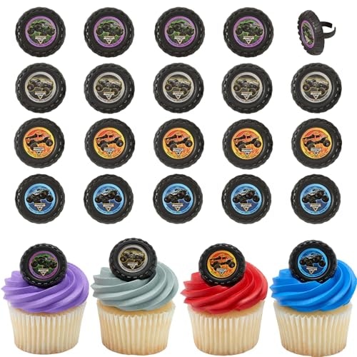 Monster Jam Cupcake Topper Rings 24-Pack: $11.20 Monster Jam Cupcake Topper Rings 24-Pack: $11.20