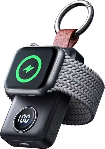 Joyroom 2,000mAh Portable Wireless Keychain Charger for Apple Watch: $9.85