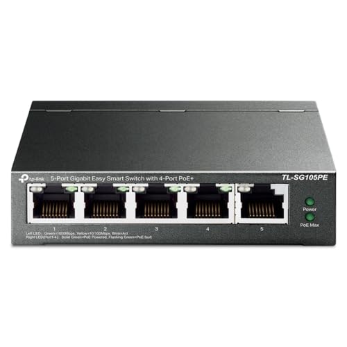 TP-Link TL-SG105PE 5-Port Gigabit PoE+ Switch: $40.99 TP-Link TL-SG105PE 5-Port Gigabit PoE+ Switch: $40.99