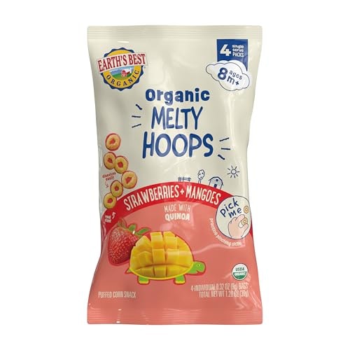 Earth's Best Organic Melty Hoops Baby Snacks 4-Pack: $3.57 Earth's Best Organic Melty Hoops Baby Snacks 4-Pack: $3.57