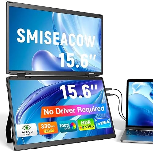 Smiseacow 15.6" 1080p IPS Laptop Screen Extender: $155.99