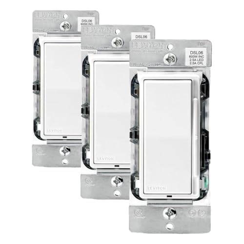 Leviton Decora Slide Dimmer Switch 3-Pack: $74.58