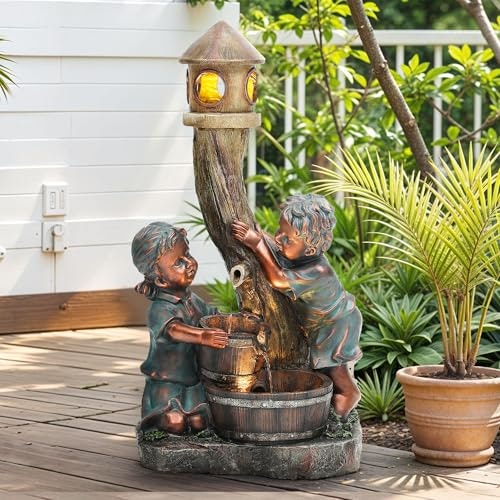 Autodaya 31-Inch 3-Tier Cascading LED Outdoor Fountain: $150.28 Autodaya 31-Inch 3-Tier Cascading LED Outdoor Fountain: $150.28