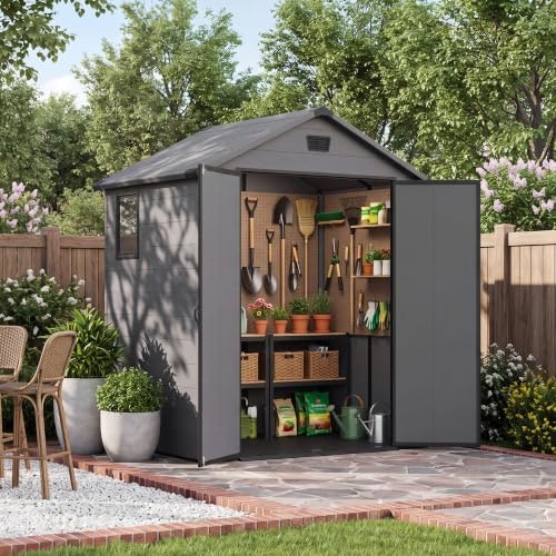 Greesum 6x4-Foot Plastic Outdoor Storage Shed: $349.99 Greesum 6x4-Foot Plastic Outdoor Storage Shed: $349.99