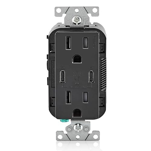 Leviton 30W USB Dual Type-C In-Wall Charger with 15A Tamper-Resistant Outlet: $20.68 Leviton 30W USB Dual Type-C In-Wall Charger with 15A Tamper-Resistant Outlet: $20.68