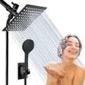 8" Rain Showerhead Combo w/ Handheld Spray for $14 + free shipping