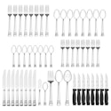 Pfaltzgraff Sapphire Bay 53-Piece Stainless Steel Flatware Set for $40 + free shipping