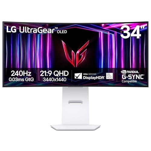 LG Ultragear 34" 1440p HDR IPS OLED G-Sync Curved Monitor: $699.99 LG Ultragear 34" 1440p HDR IPS OLED G-Sync Curved Monitor: $699.99