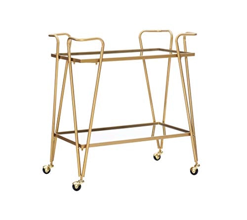 Linon Gina Mid-Century Bar Cart: $48.79 Linon Gina Mid-Century Bar Cart: $48.79