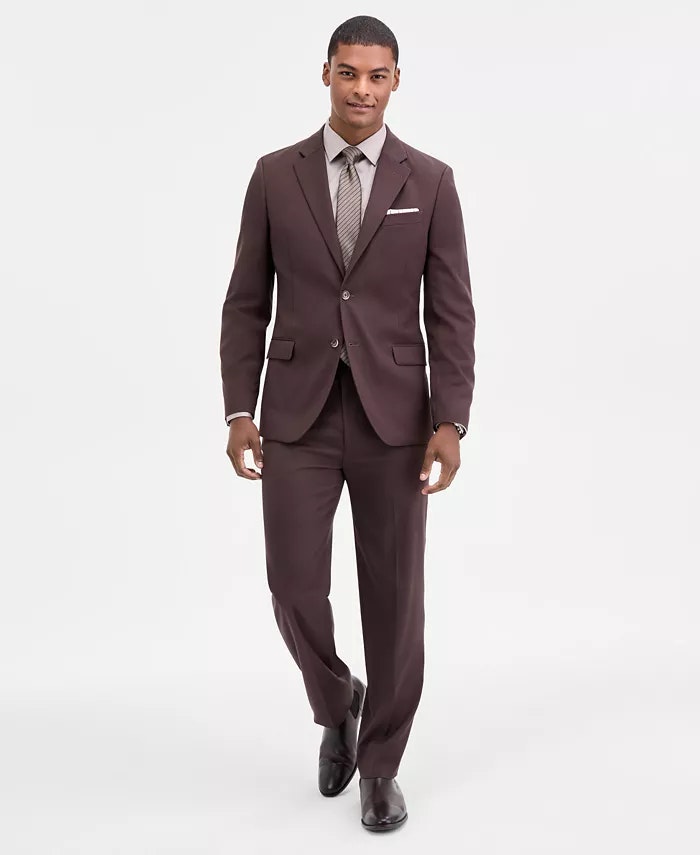 Nautica Men's Modern-Fit Stretch Fall 2-Piece Suit: $63