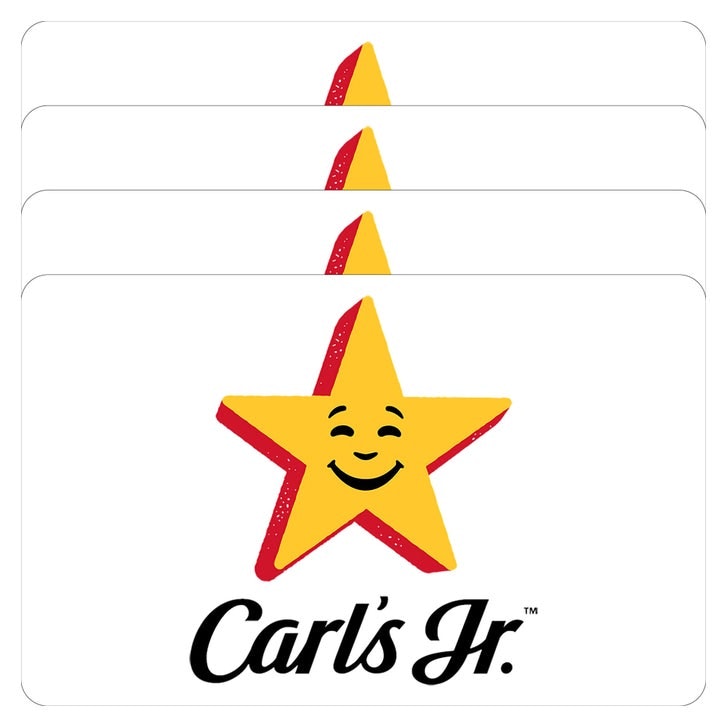 Four Carl's Jr $25 Gift Cards ($100 Value): $80 Four Carl's Jr $25 Gift Cards ($100 Value): $80
