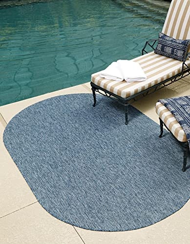 Unique Loom 5'3" x 8' Oval Indoor/Outdoor Area Rug: $57 Unique Loom 5'3" x 8' Oval Indoor/Outdoor Area Rug: $57