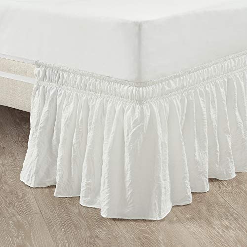 Lush Decor Ruched Ruffle Wrap Around Bed Skirt: $28.59