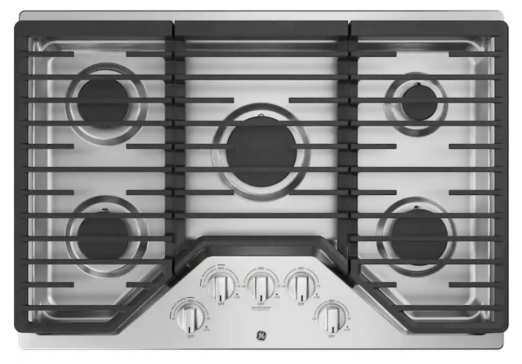 GE 30" 5-Burner Built-In Gas Cooktop: $699 GE 30" 5-Burner Built-In Gas Cooktop: $699