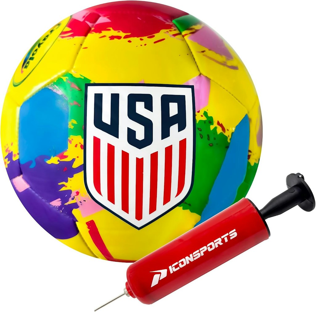 Crayola X US Soccer Federation Officially Licensed Soccer Ball: $15 Crayola X US Soccer Federation Officially Licensed Soccer Ball: $15
