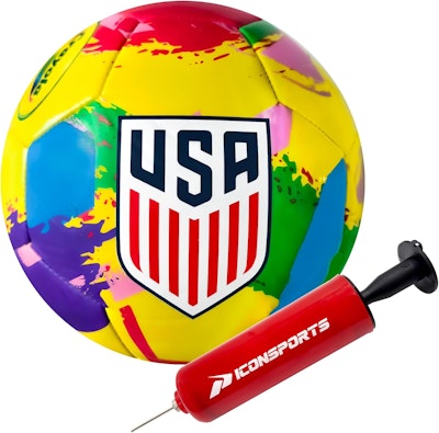 Crayola X US Soccer Federation Officially Licensed Soccer Ball for $15 + free shipping w/ Prime