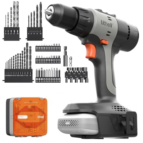 Litheli 20V Cordless Drill 64-Piece Tool Kit: $48.99 Litheli 20V Cordless Drill 64-Piece Tool Kit: $48.99