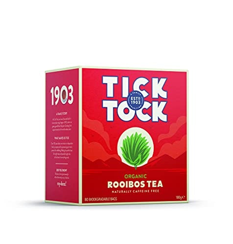 Tick Tock Teas Organic Rooibos Tea Bags 80-Count: $11.89