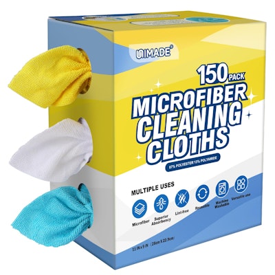 Microfiber Cleaning Cloth 150-Pack for $23 w/ Subscribe & Save + free shipping w/ Prime