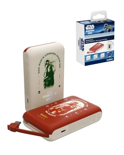 Belkin Disney Mandalorian and Grogu 10,000mAh 20W USB-C Power Bank: $27.99 Belkin Disney Mandalorian and Grogu 10,000mAh 20W USB-C Power Bank: $27.99